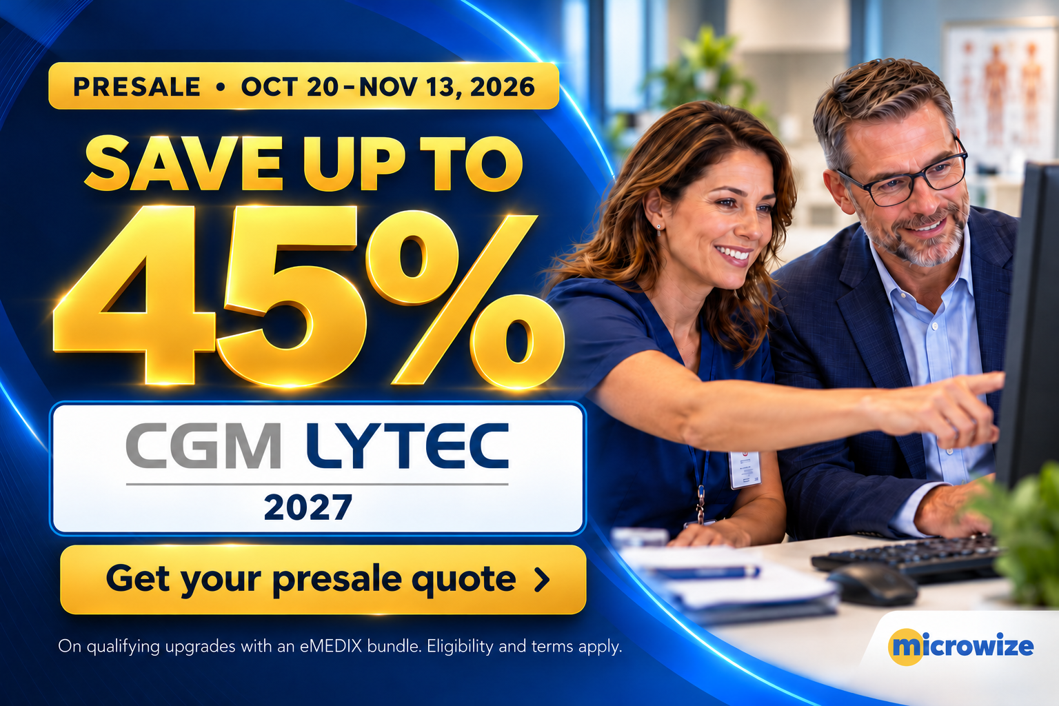 LYTEC 2027 presale: save up to 45% on qualifying upgrades with an eMEDIX bundle, October 20–November 13, 2026